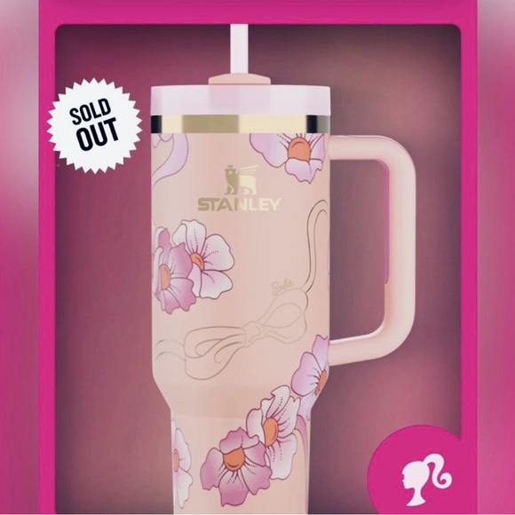 Last One! LIMITED EDITION Barbie 80s Peaches 'n Cream 40oz Stanley Tumbler - Picture 7 of 9